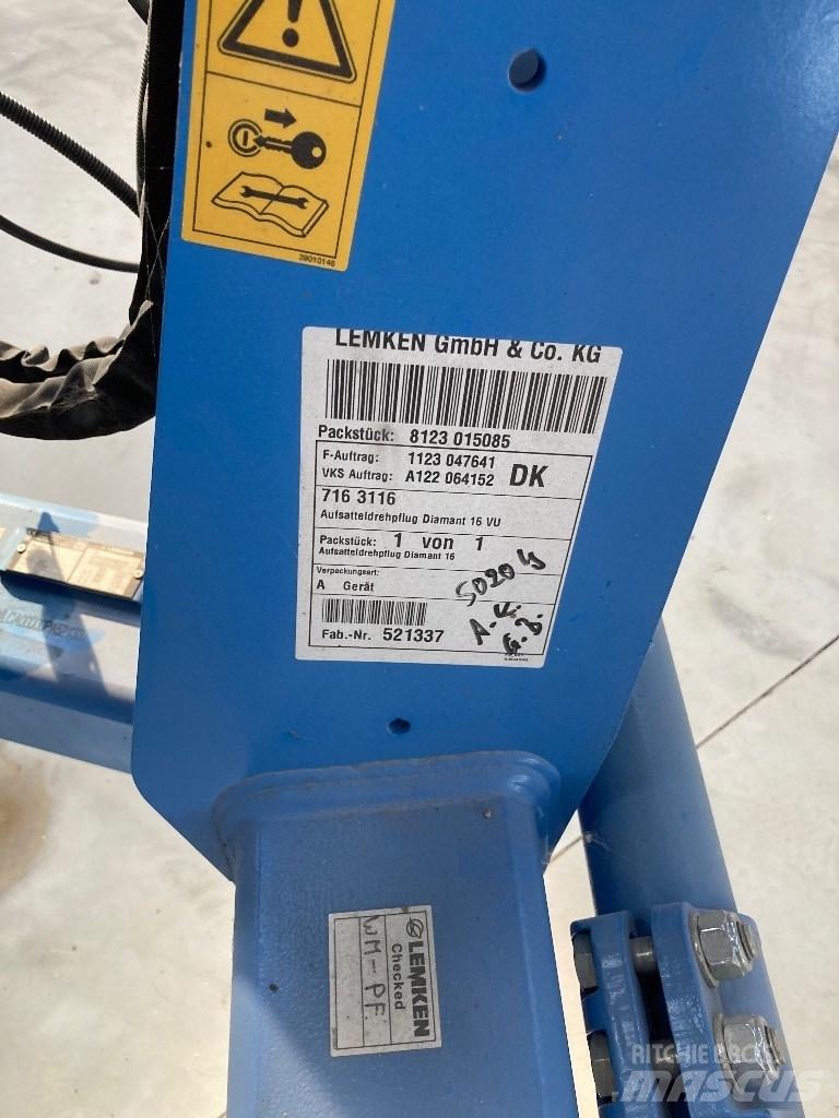 Lemken Diamant 16 Paluuaurat
