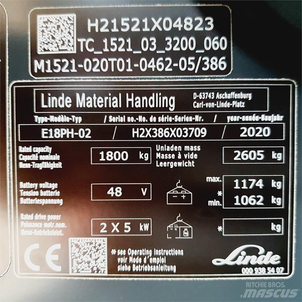 Linde E18PH Sähkötrukit