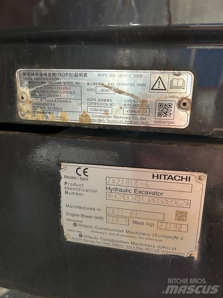 Hitachi ZX 210 LC-6 Telakaivukoneet