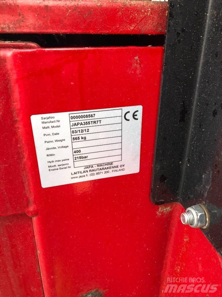 Japa 355TR7T Pilkekoneet, klapikoneet, hakkurit ja sirkkelit