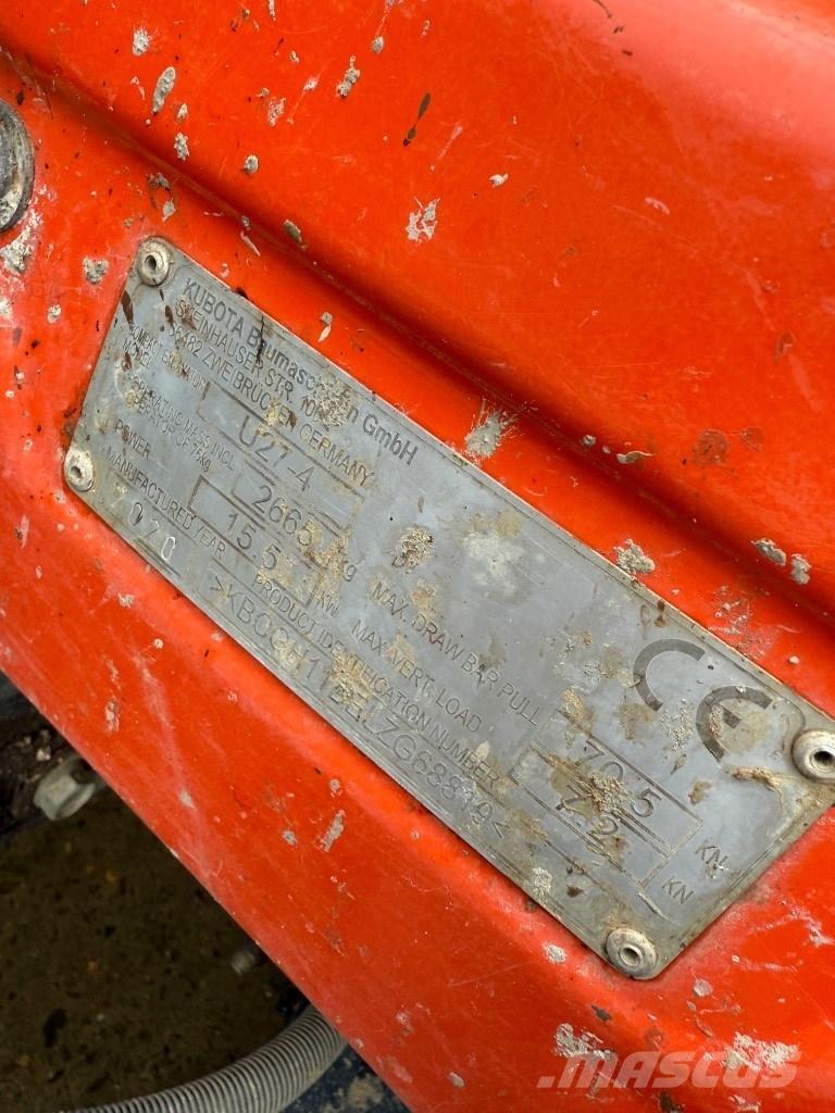Kubota U 27-4 Minikaivukoneet < 7t