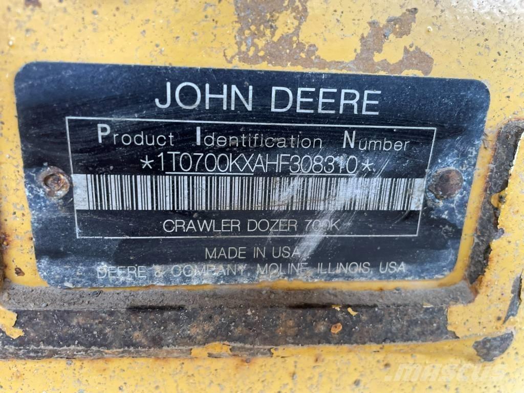 John Deere 700 KLGP Telaketjupuskutraktorit
