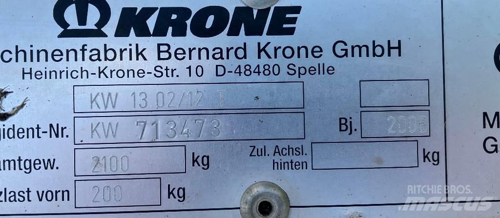 Krone KW 13.02/12 T Pöyhimet ja haravat
