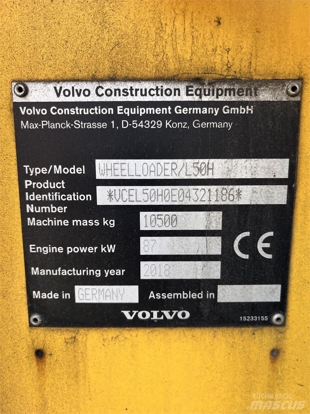 Volvo L 50 H Pyöräkuormaajat