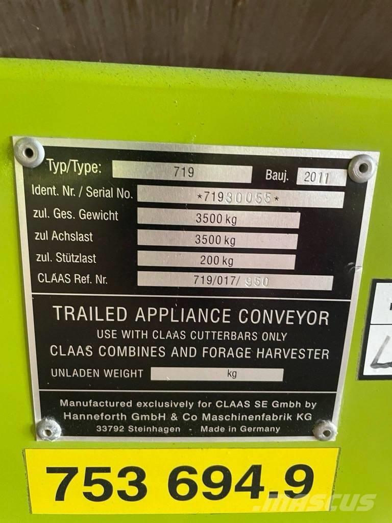 CLAAS V 750 Leikkuupöydät