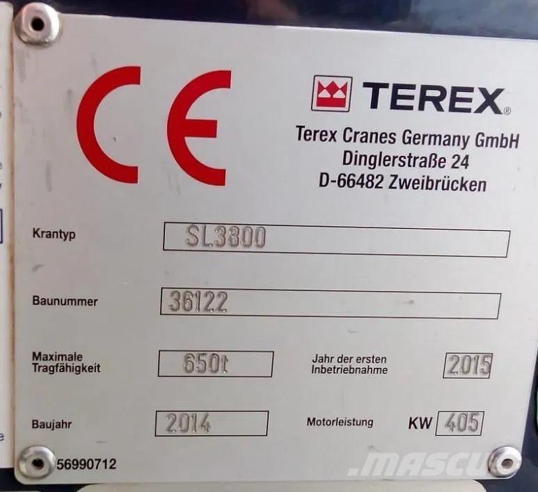 Terex SL 3800 Tela-alustaiset nosturit