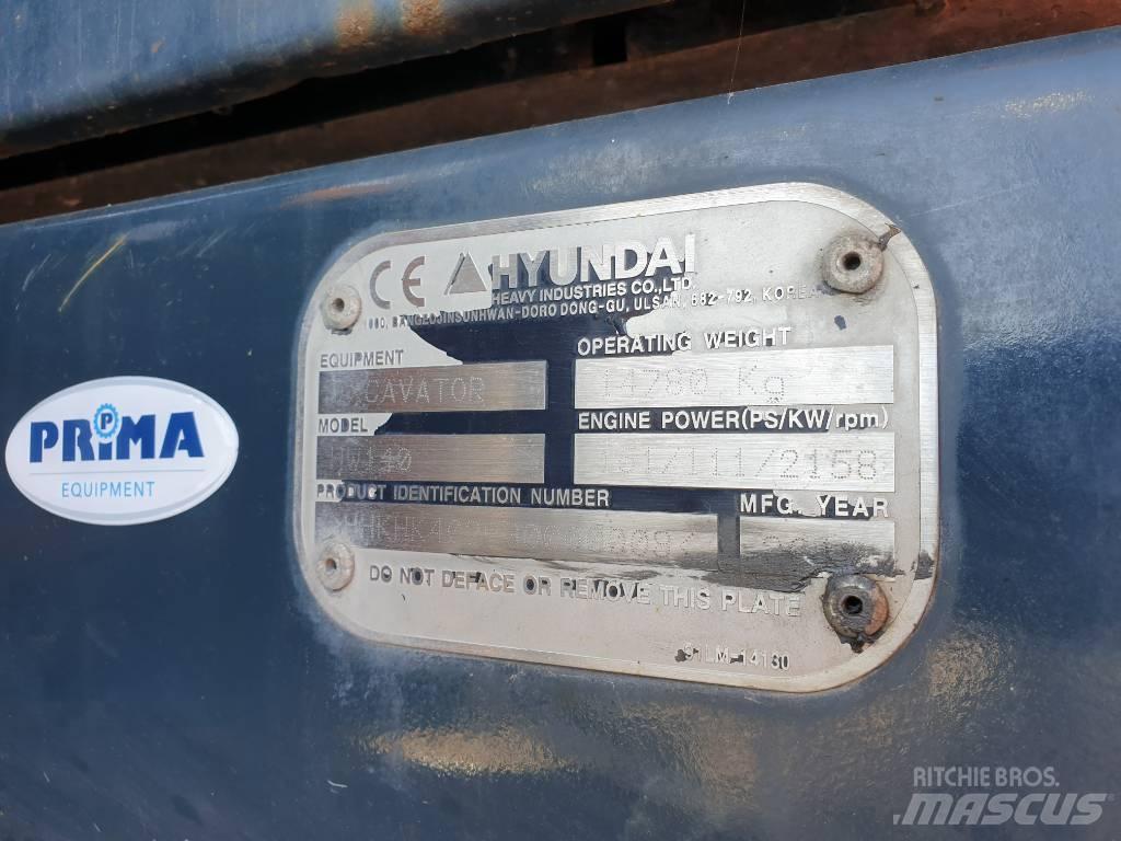 Hyundai HW140 Pyöräkaivukoneet