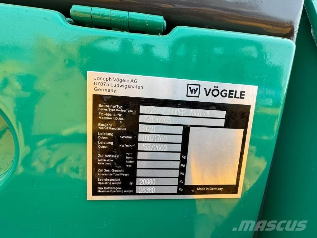Vögele 1800-3 Asfalttikoneet