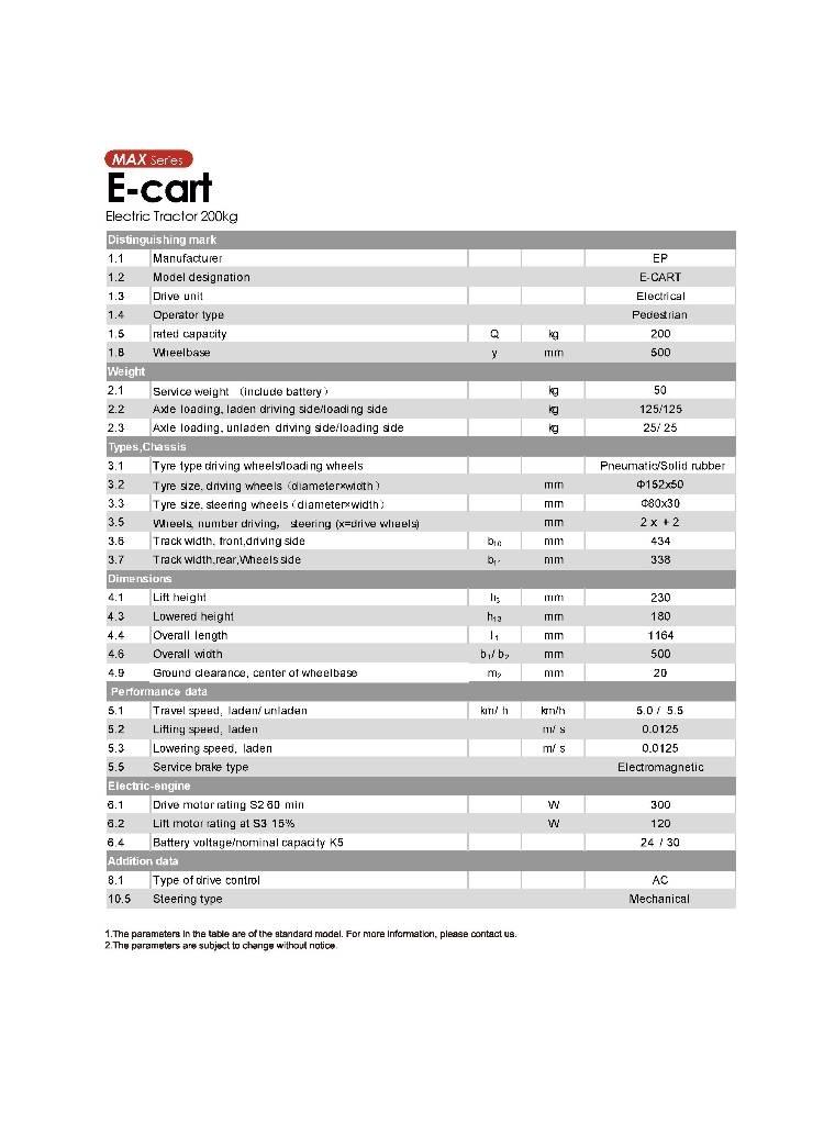 EP E-Cart Vetotrukit