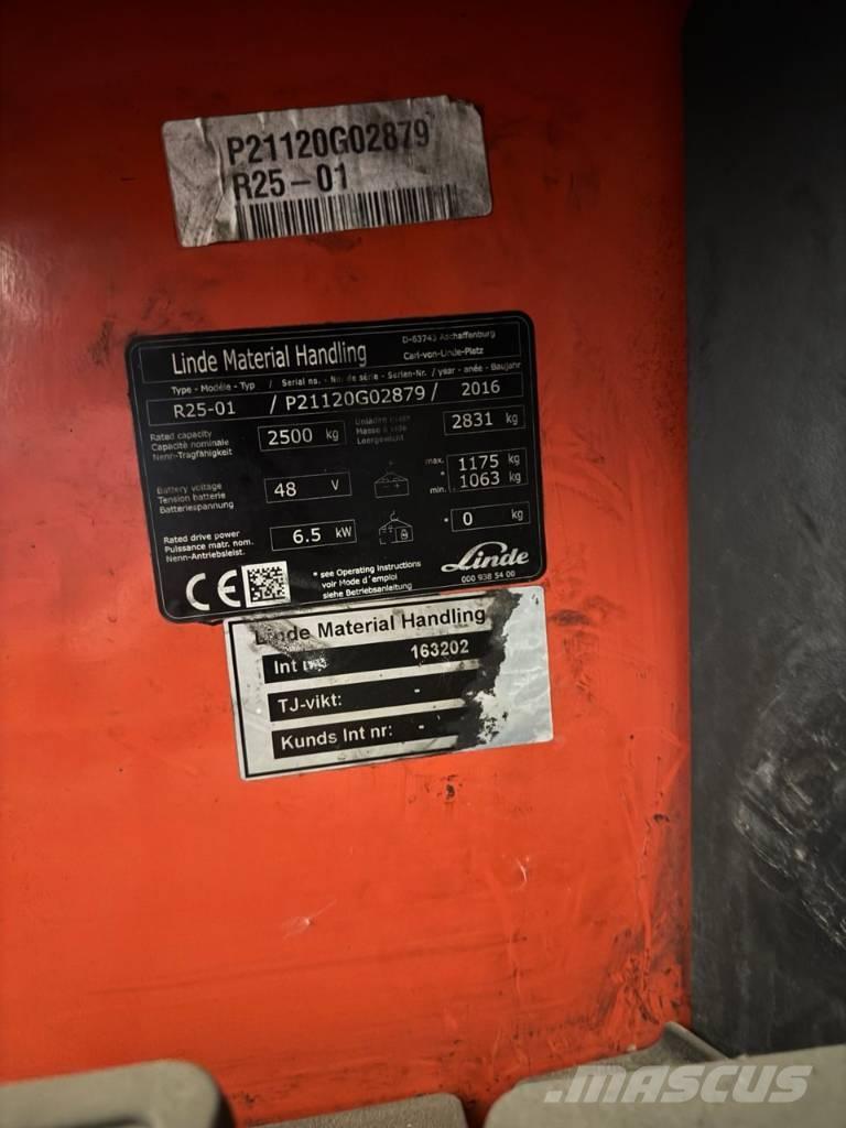 Linde R 25 Työntömastotrukit