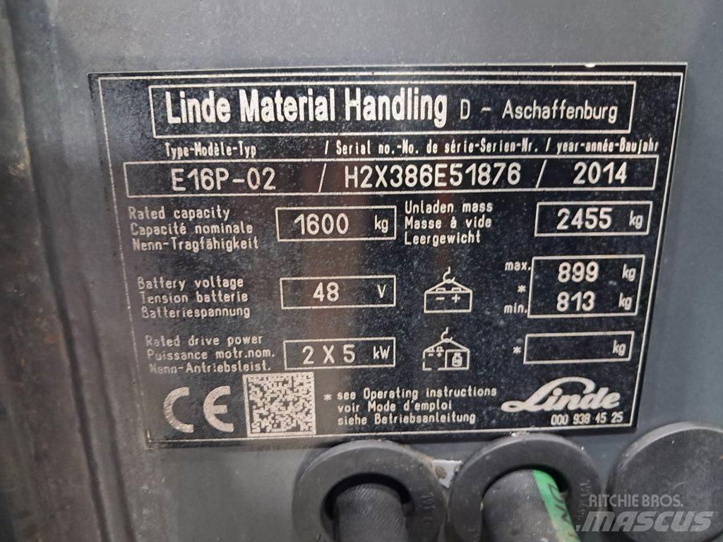 Linde E16P-02 Sähkötrukit