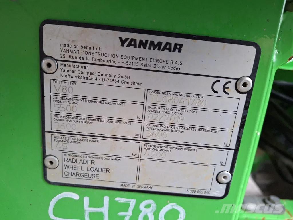 Yanmar V80 Pyöräkuormaajat
