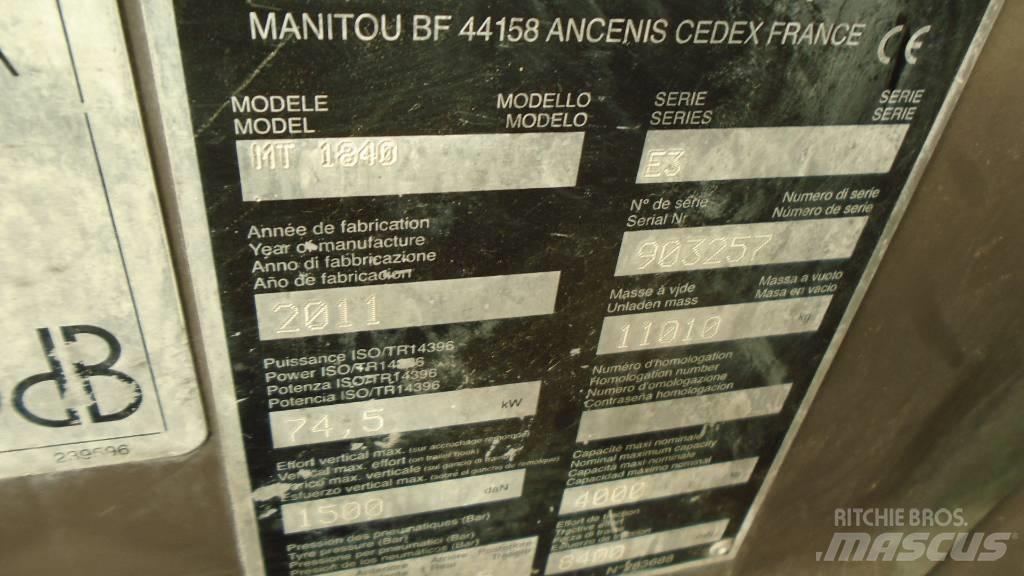 Manitou MT 1840 Kurottajat
