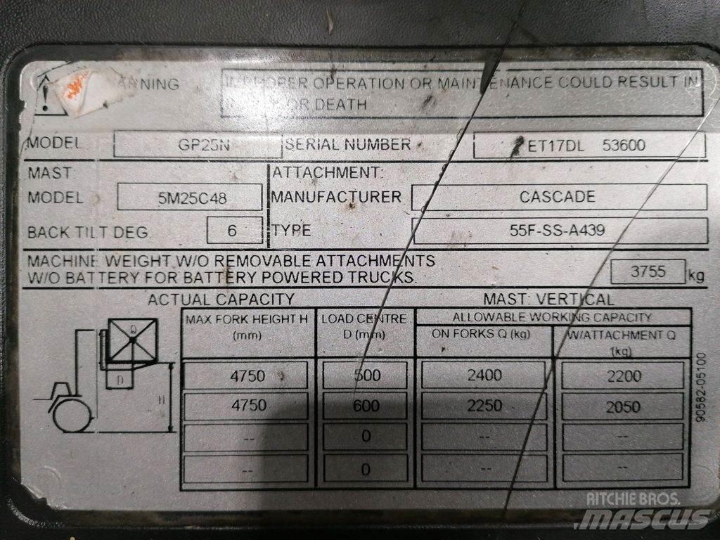 CAT GP25N Nestekaasutrukit