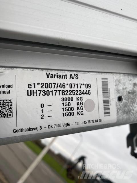 Variant TB3017 Sora- ja kippiperävaunut