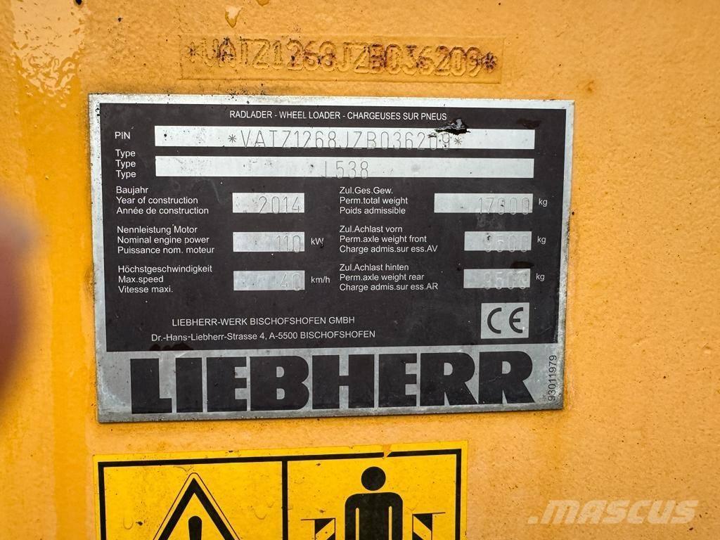 Liebherr L 538 Pyöräkuormaajat