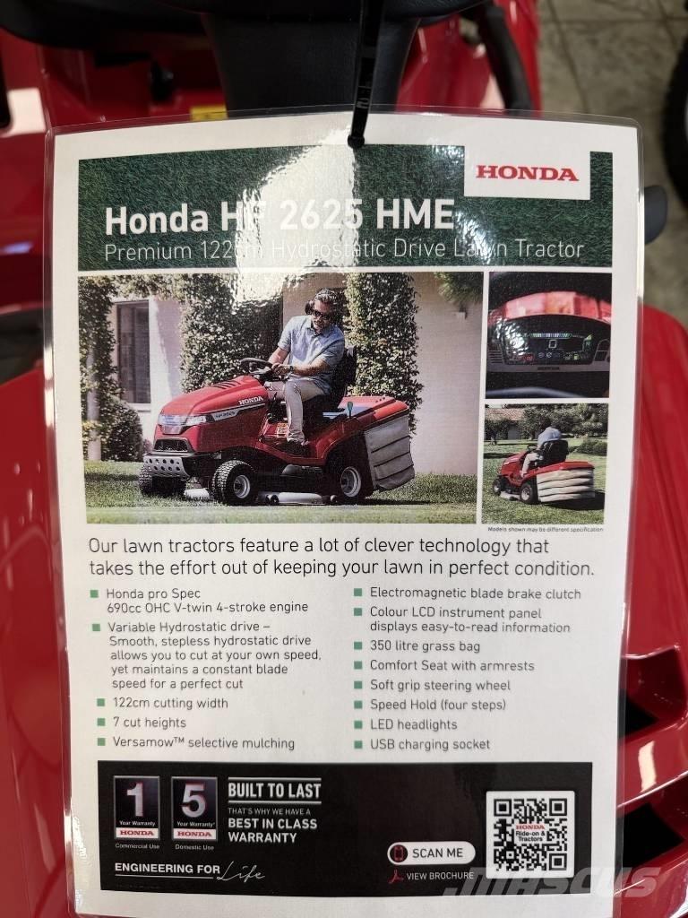 Honda HF2625 HME Päältäajettavat ruohonleikkurit