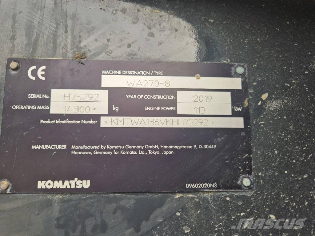 Komatsu WA 270-8 Pyöräkuormaajat