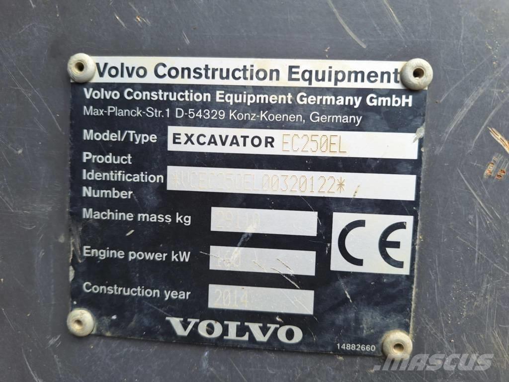 Volvo EC 250 EL Telakaivukoneet