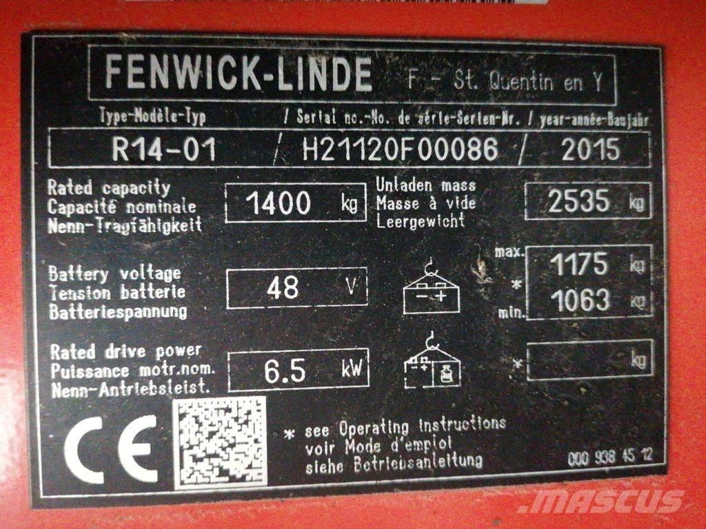 Linde R14-01 Työntömastotrukit