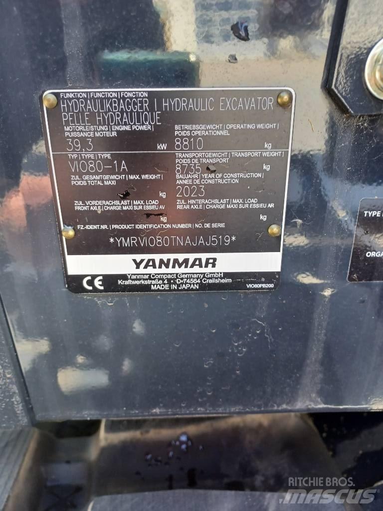 Yanmar Vio 80-2PB Minikaivukoneet < 7t
