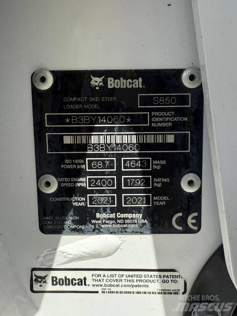 Bobcat S 850 Liukuohjatut kuormaajat