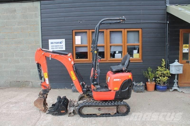 Kubota K 008-3 Minikaivukoneet < 7t