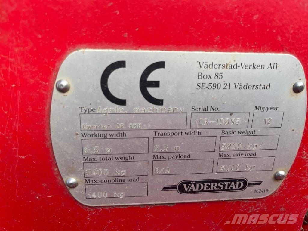 Väderstad Carrier650 Kiekkomultaimet ja lautasäkeet