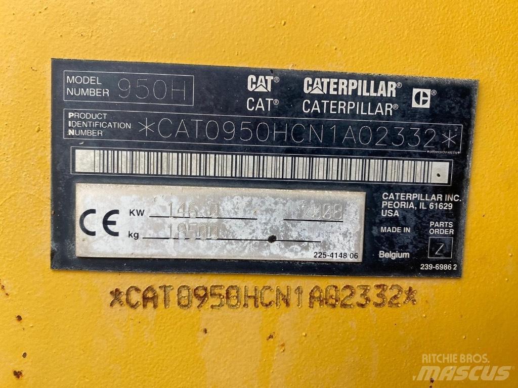 CAT 950 H Pyöräkuormaajat