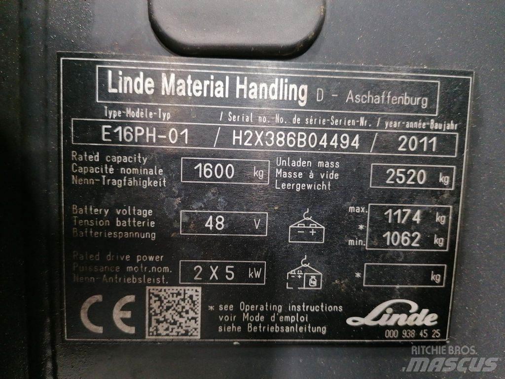Linde E16PH-01 Sähkötrukit