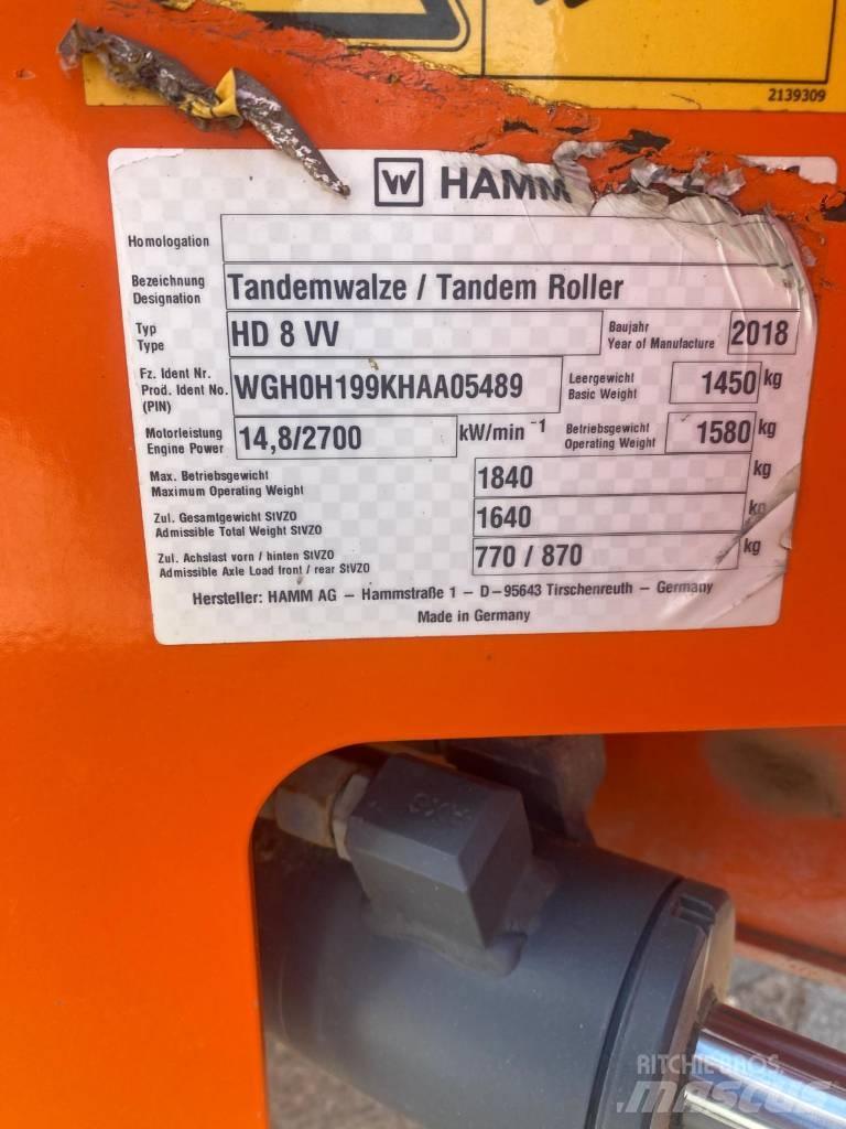 Hamm HD8VV Tandemjyrät