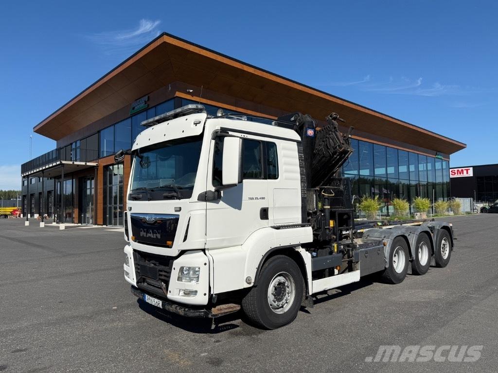 MAN Crane + hook lift Nosturiautot