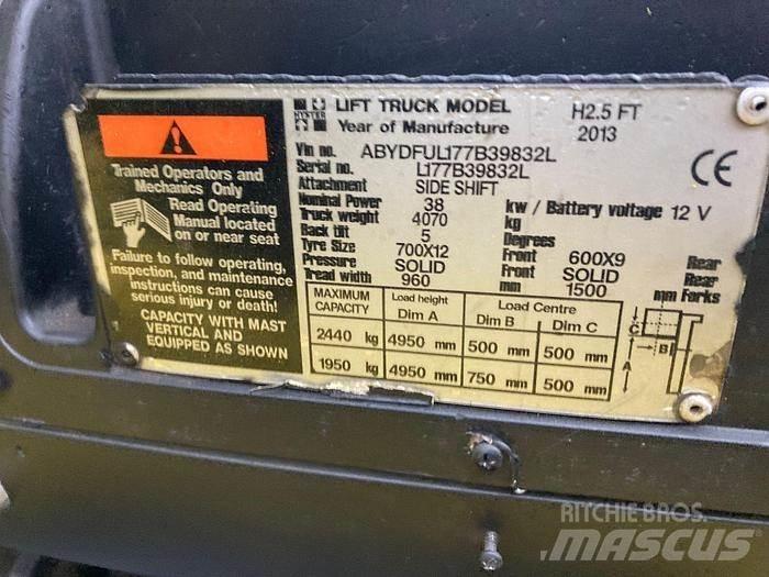 Hyster H2.5Ft Käyden ajettavat pinoamistrukit