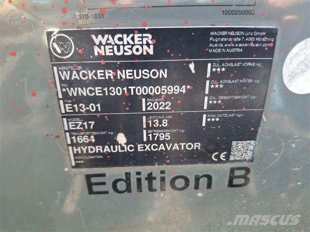 Wacker Neuson EZ17 Telakaivukoneet