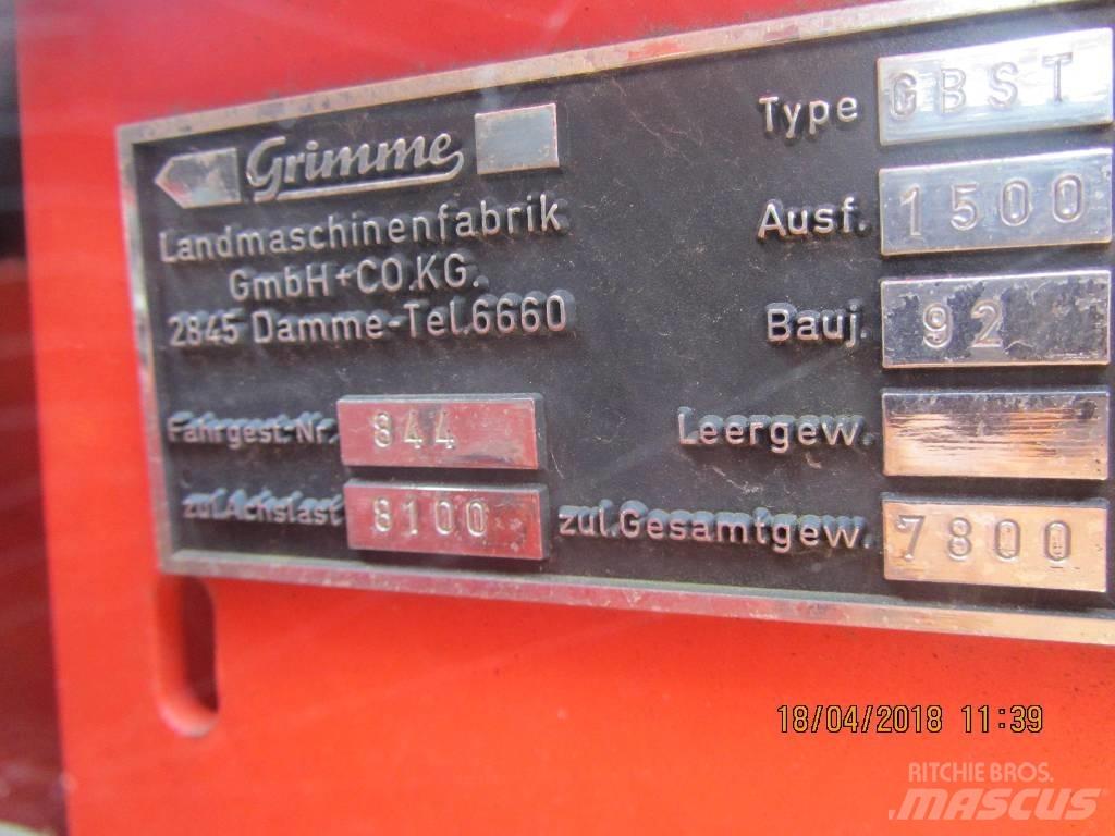 Grimme GBST 1500 Perunannostokoneet