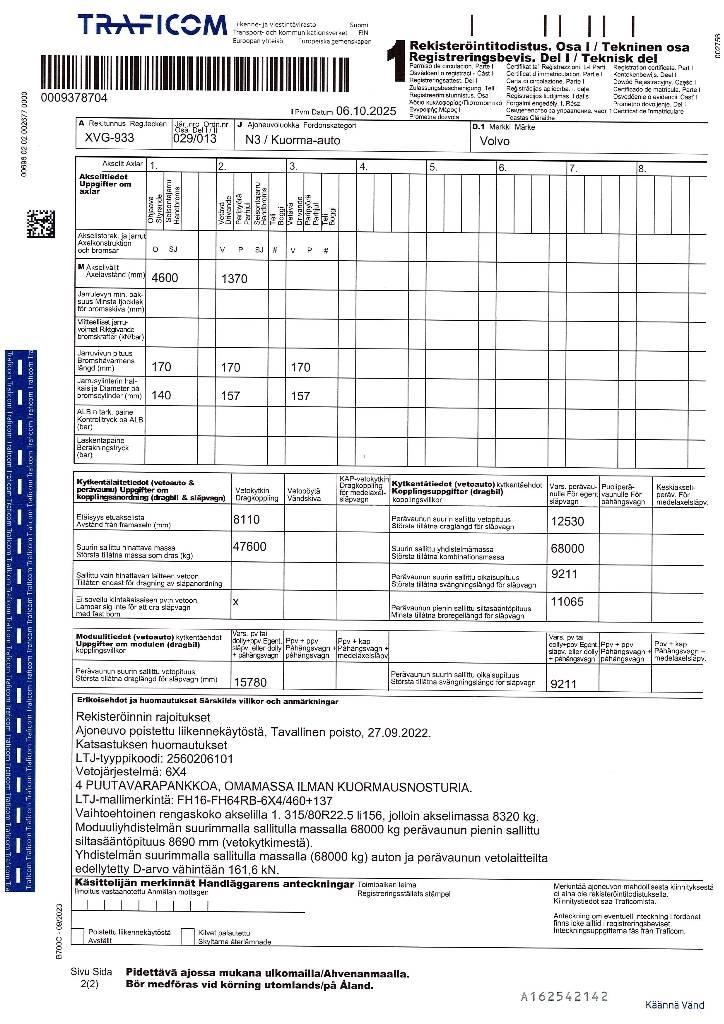 Volvo FH 16 Puuautot