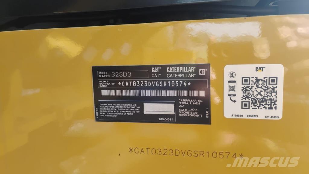 CAT 323D3 Telakaivukoneet