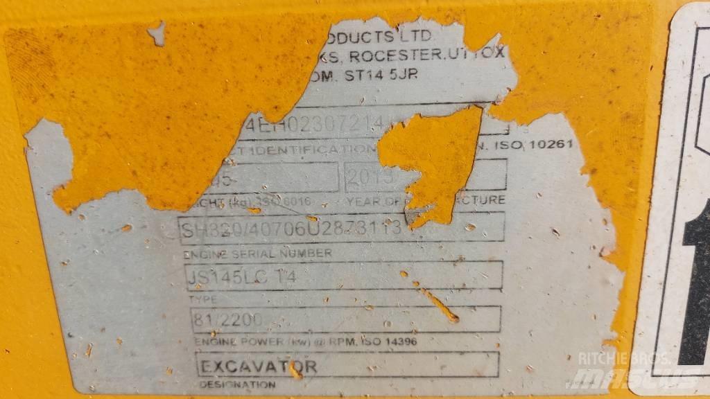 JCB JS 145 LC Telakaivukoneet