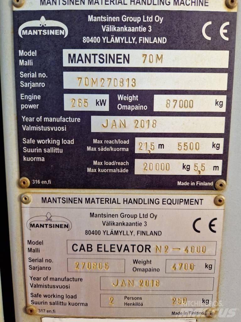 Mantsinen 70M Muut materiaalinkäsittelykoneet