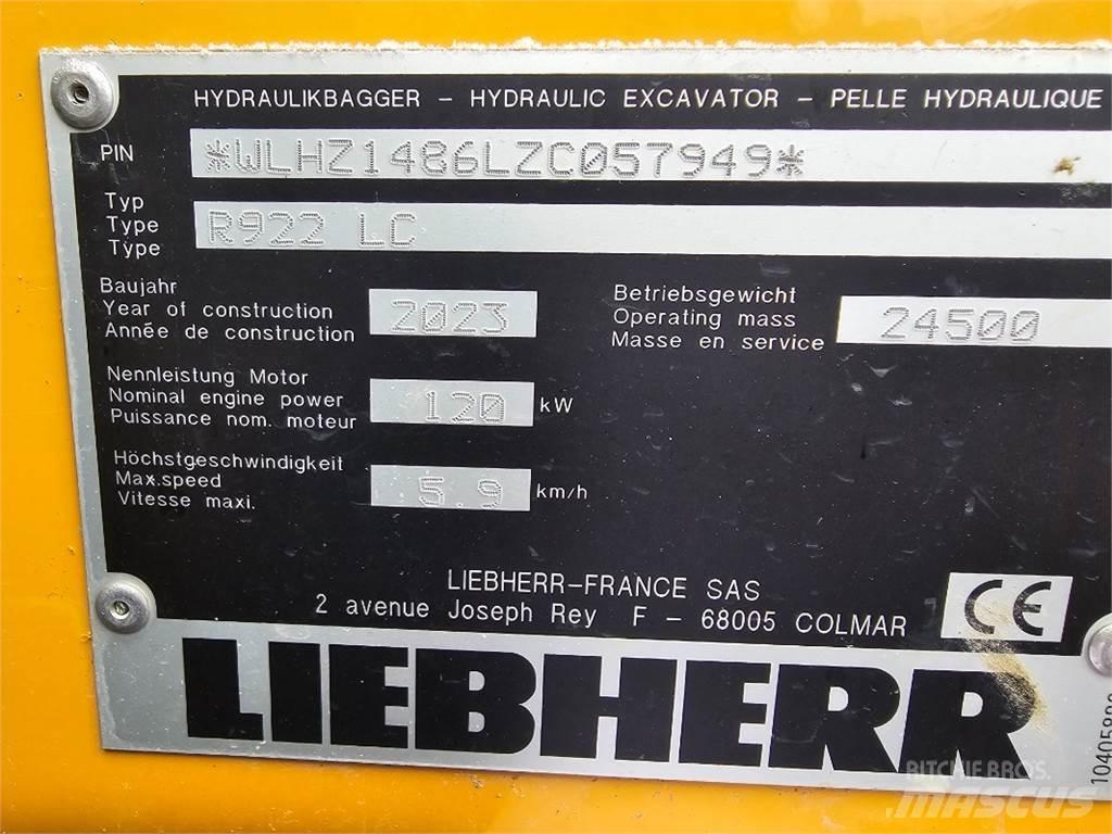Liebherr R922 Telakaivukoneet