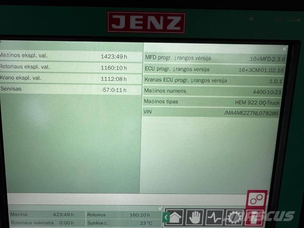 JENZ HEM 922 Haketuskoneet