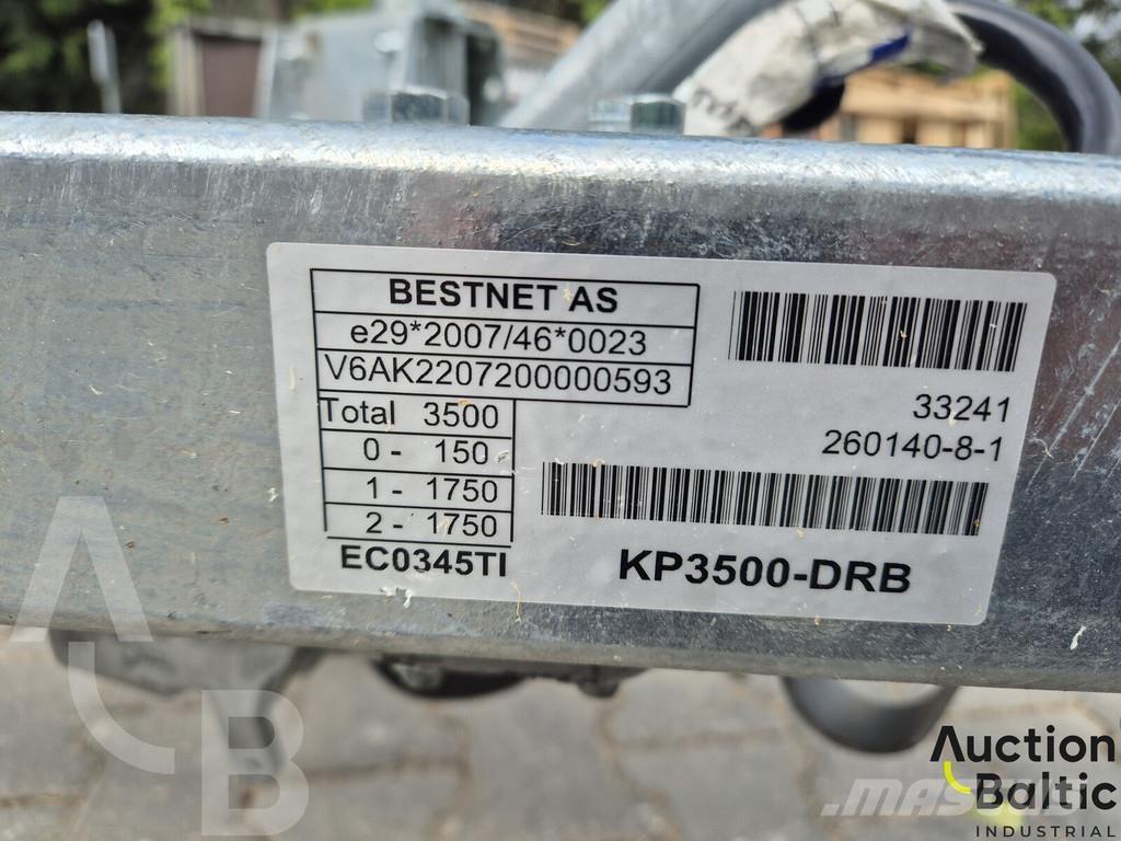  Tiki KP3500-DRB Pressukapellipuoliperävaunut