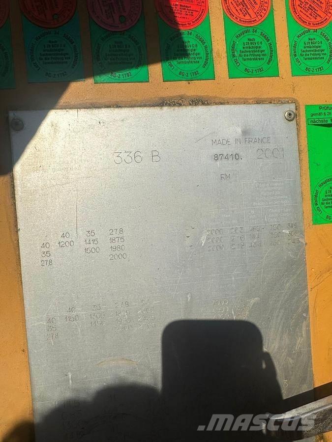 Potain 336 B Torninosturit