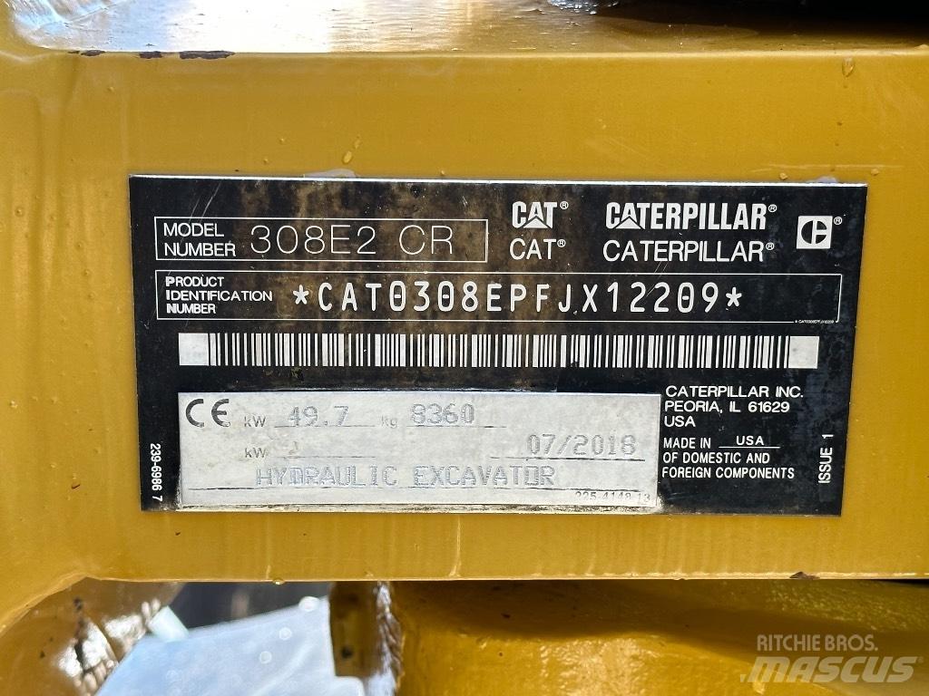 CAT 308 E2 CR Midikaivukoneet 7t - 12t