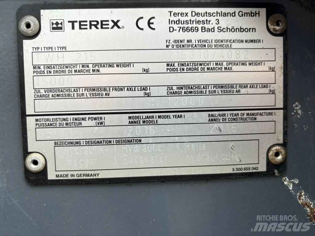 Terex TWH215 Jätteenlajittelukalustot