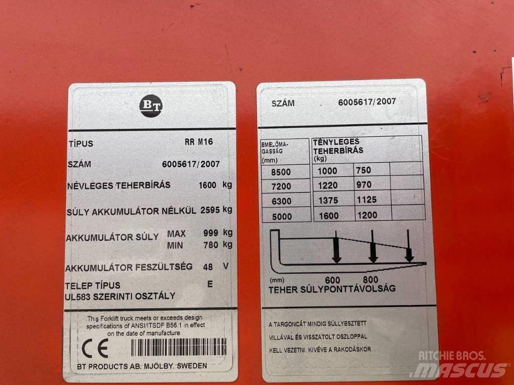 BT RR M 16 Työntömastotrukit