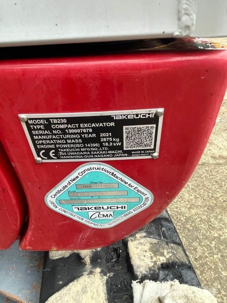 Takeuchi TB230 V3 Minikaivukoneet < 7t
