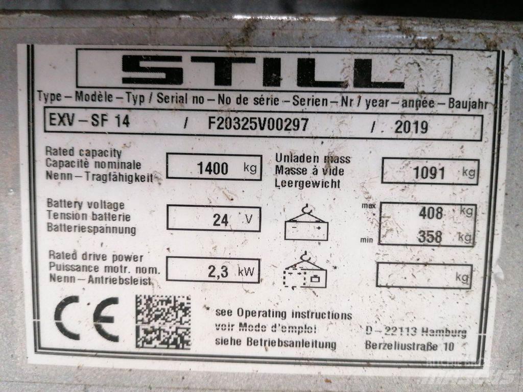 Still EXV-SF14 Käyden ajettavat pinoamistrukit