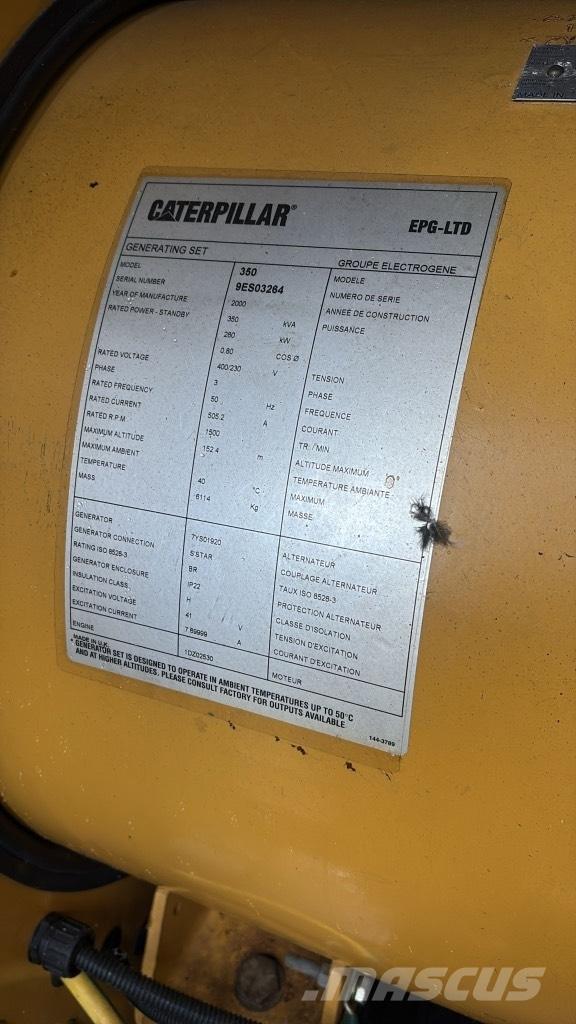 CAT 350 KVA Dieselgeneraattorit
