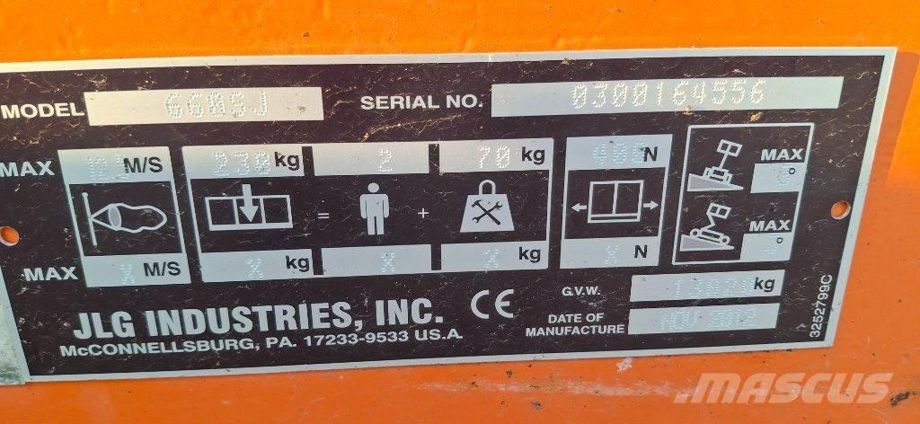 JLG 660 SJ Teleskooppipuominostimet